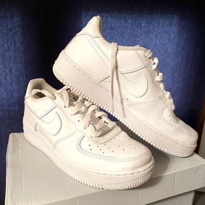 White Nike Air Force Ones